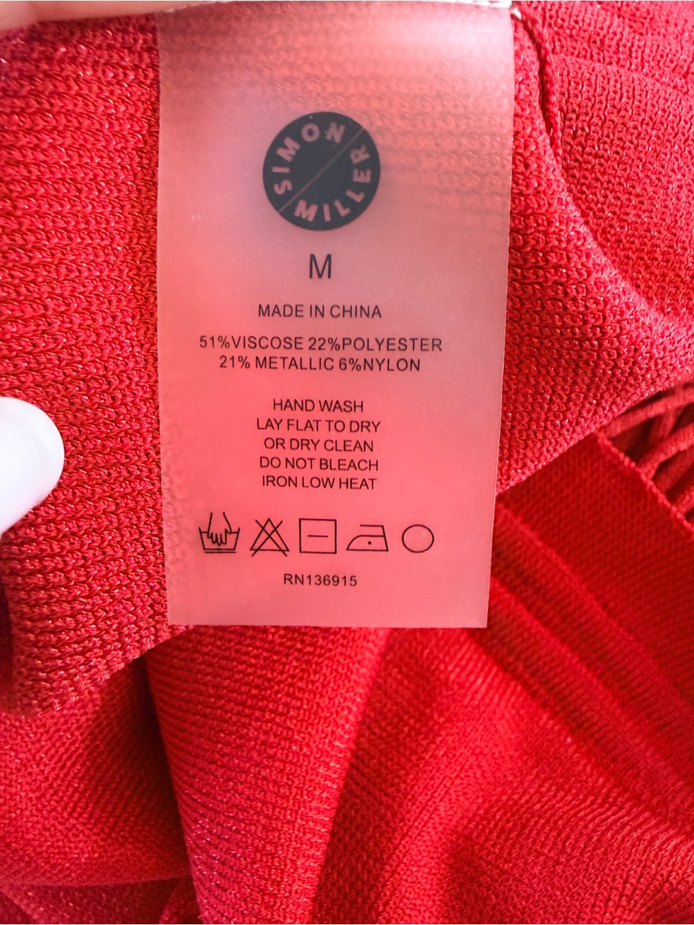 Simon Miller Albert’s Knit Mini Dress in Lucky Red - Picture 5 of 7